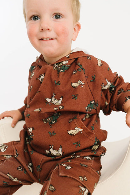 Christmas Farm Cargo Hoodie Set