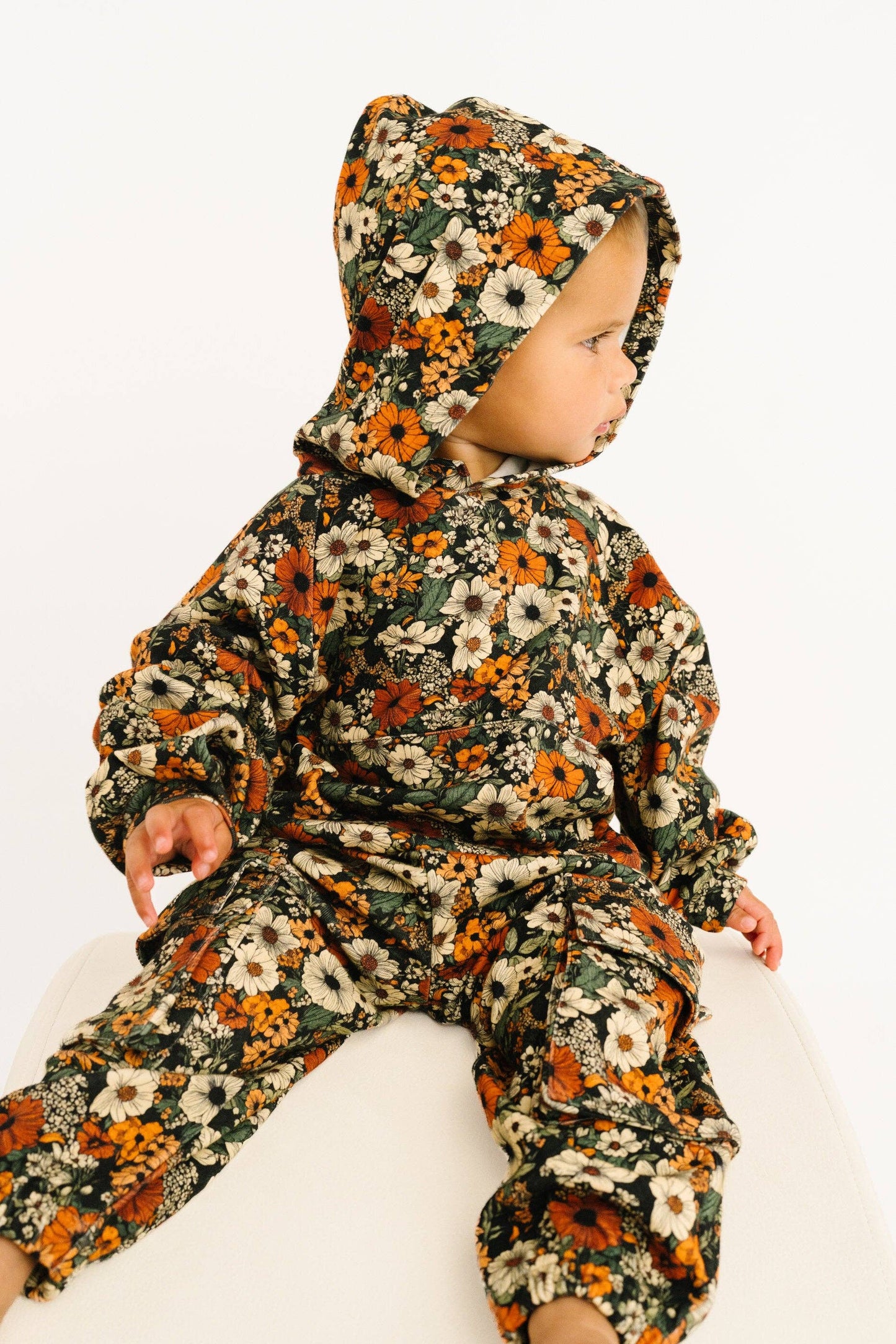 Rustic Blooms Cargo Hoodie Set