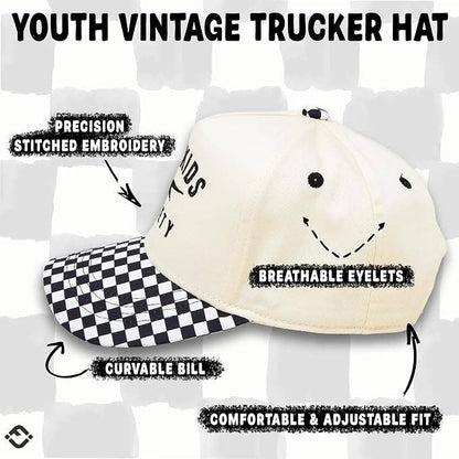 Kid/Baby Hat:  Rad Kids Society - Checker Print