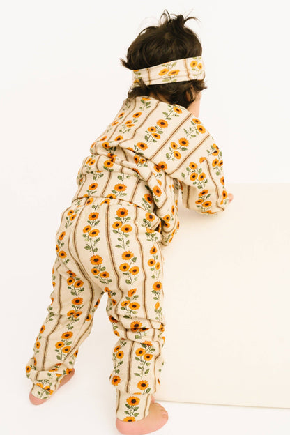 Sunflower Stripe Crewneck Set