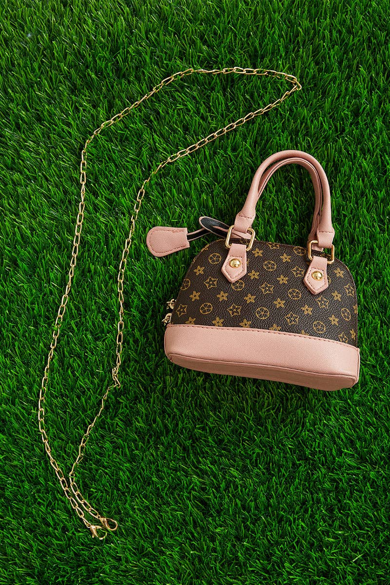 Brown/Pink Mini Louis Purse
