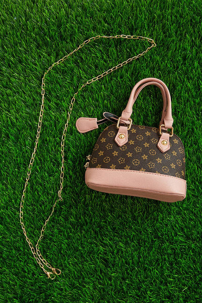 Brown/Pink Mini Louis Purse