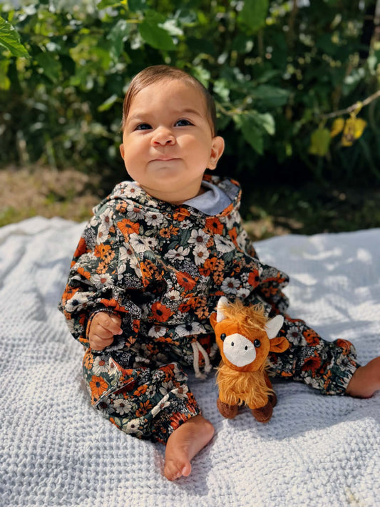 Rustic Blooms Cargo Hoodie Set