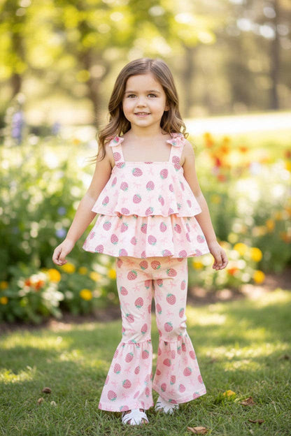 Strawberry tunic & bell bottoms