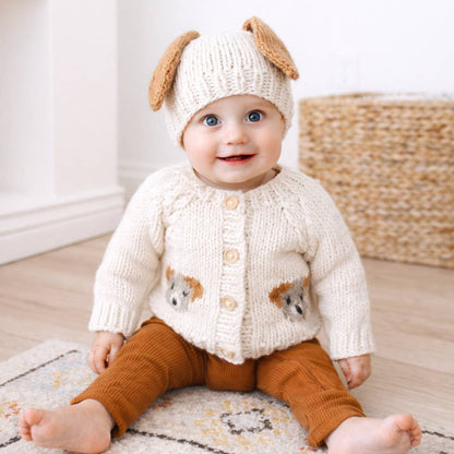 Puppy Cardigan Sweater m