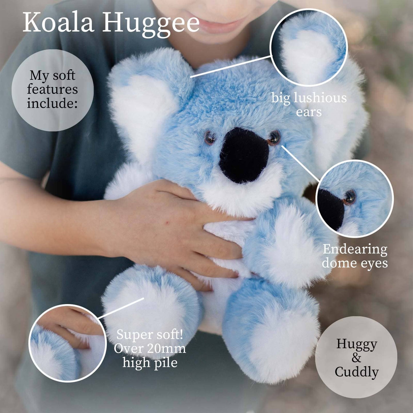 World's Softest Plush Huggee 11 inch - Baby Koala