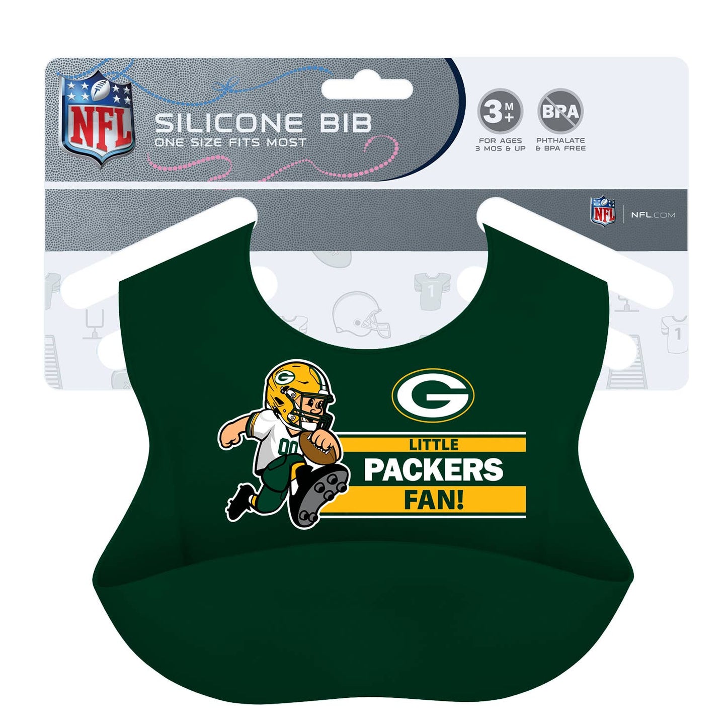 Packers NFL Silicone Bib