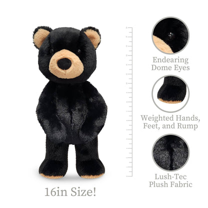 World Softest Plush Lushee 16 inch - Rumbles Black Bear
