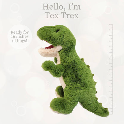 World's Softest Lushee 16 inch Tex T-rex Plush Toy for Kids