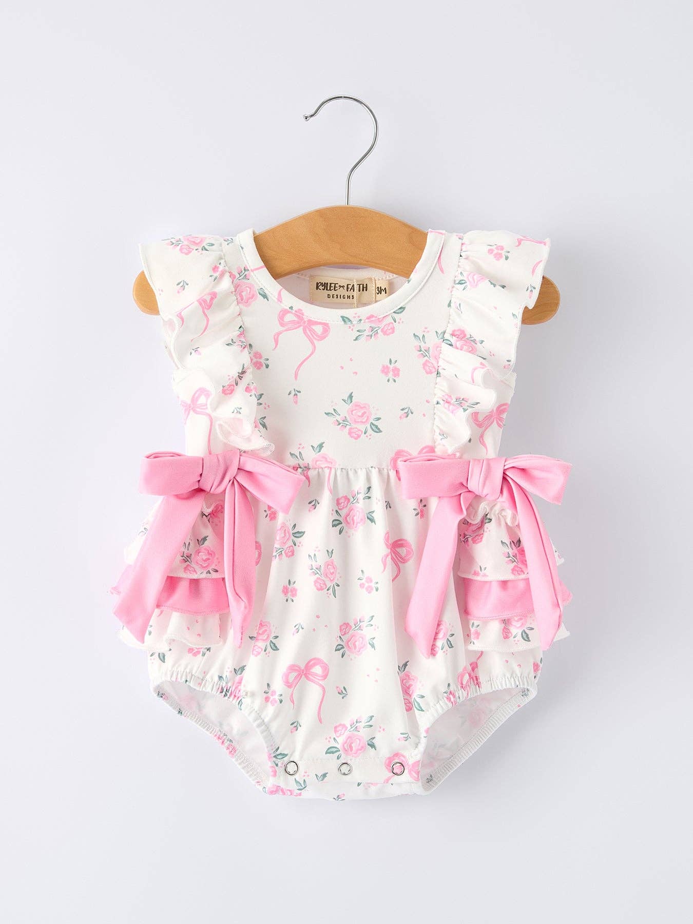 Floral Baby Girls Ruffle Romper