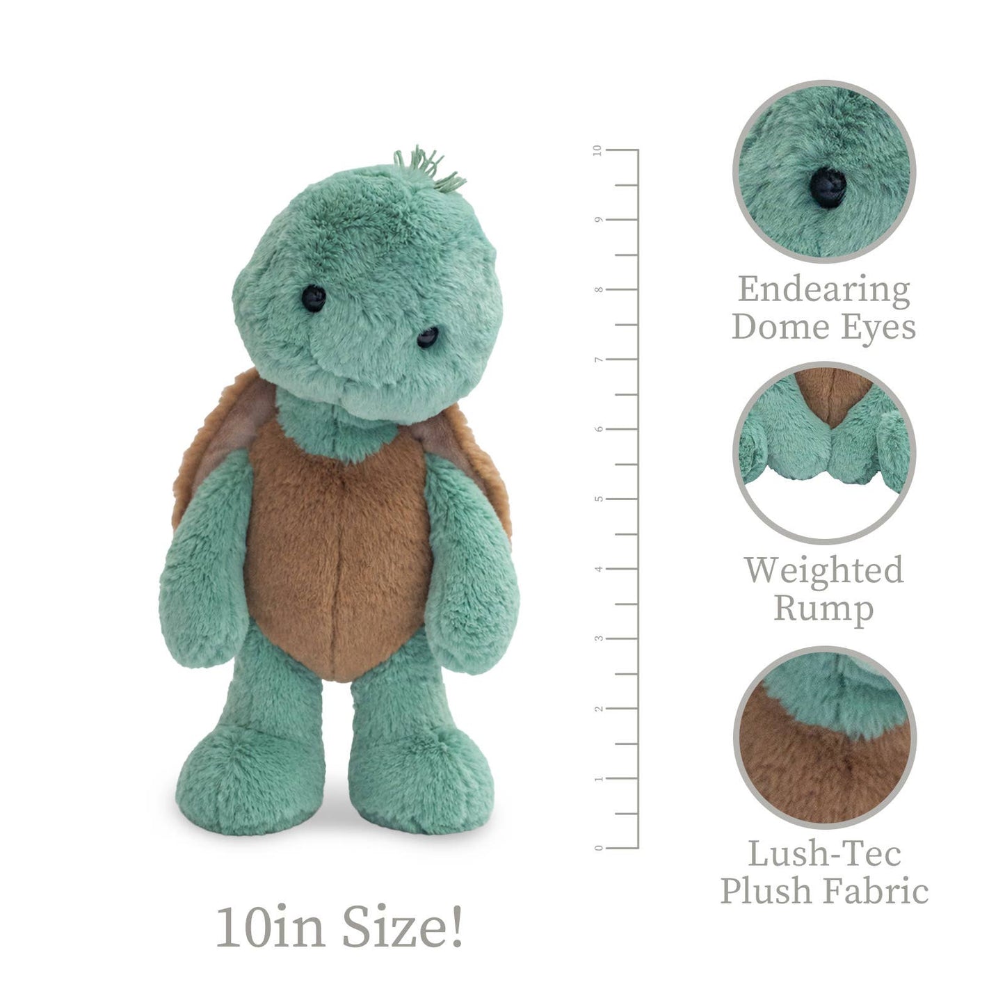 World Softest Plush Lushee 10in - Toddy Turtle