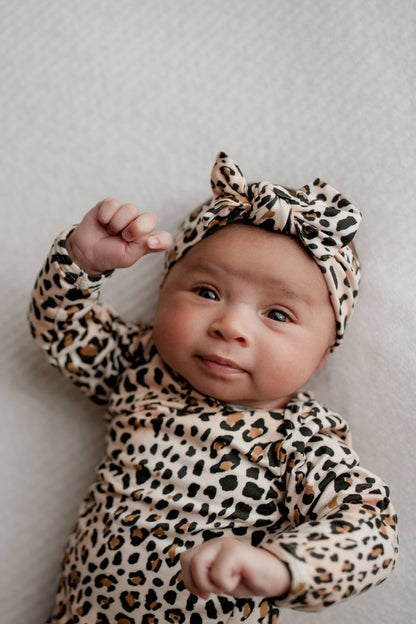 Leopard Knotted Gown