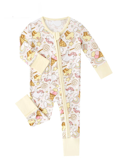 Sweet Treats Bamboo Baby Convertible Zippy Romper
