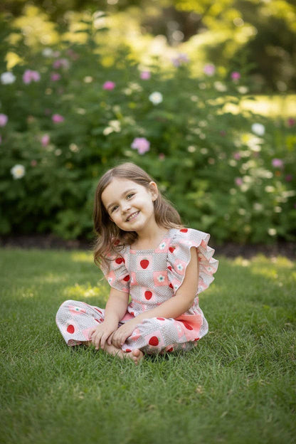 Strawberry-Gingham Jumpsuit