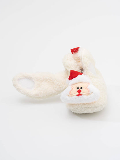Soft Christmas Baby Booties