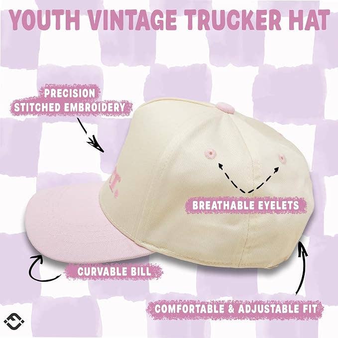 Kid/Baby Hat: Big Sister - Light Pink/Beige