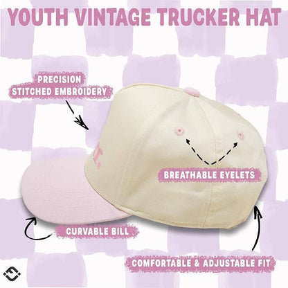 Kid/Baby Hat: Big Sister - Light Pink/Beige