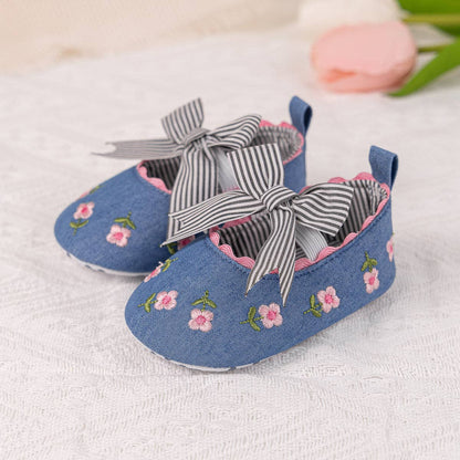 Embroidered Girls Baby shoes