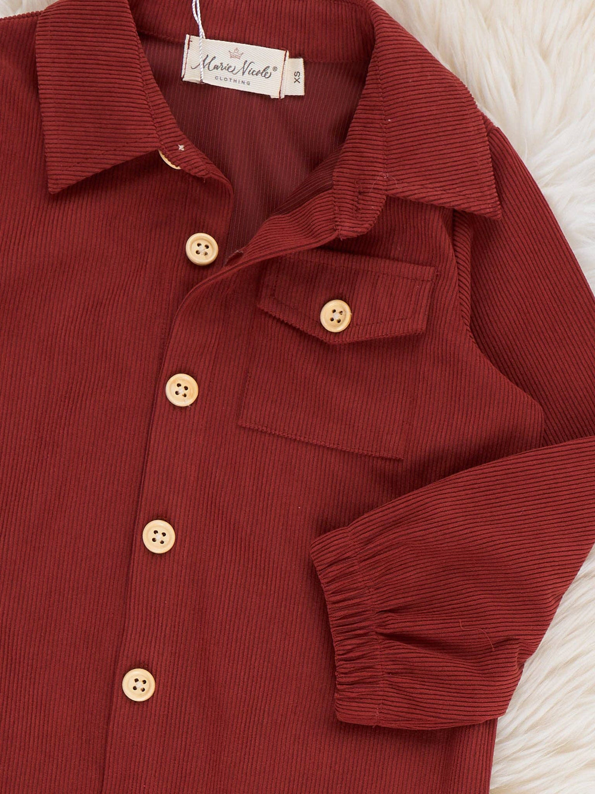 Classic Button-Up Burnt Orange