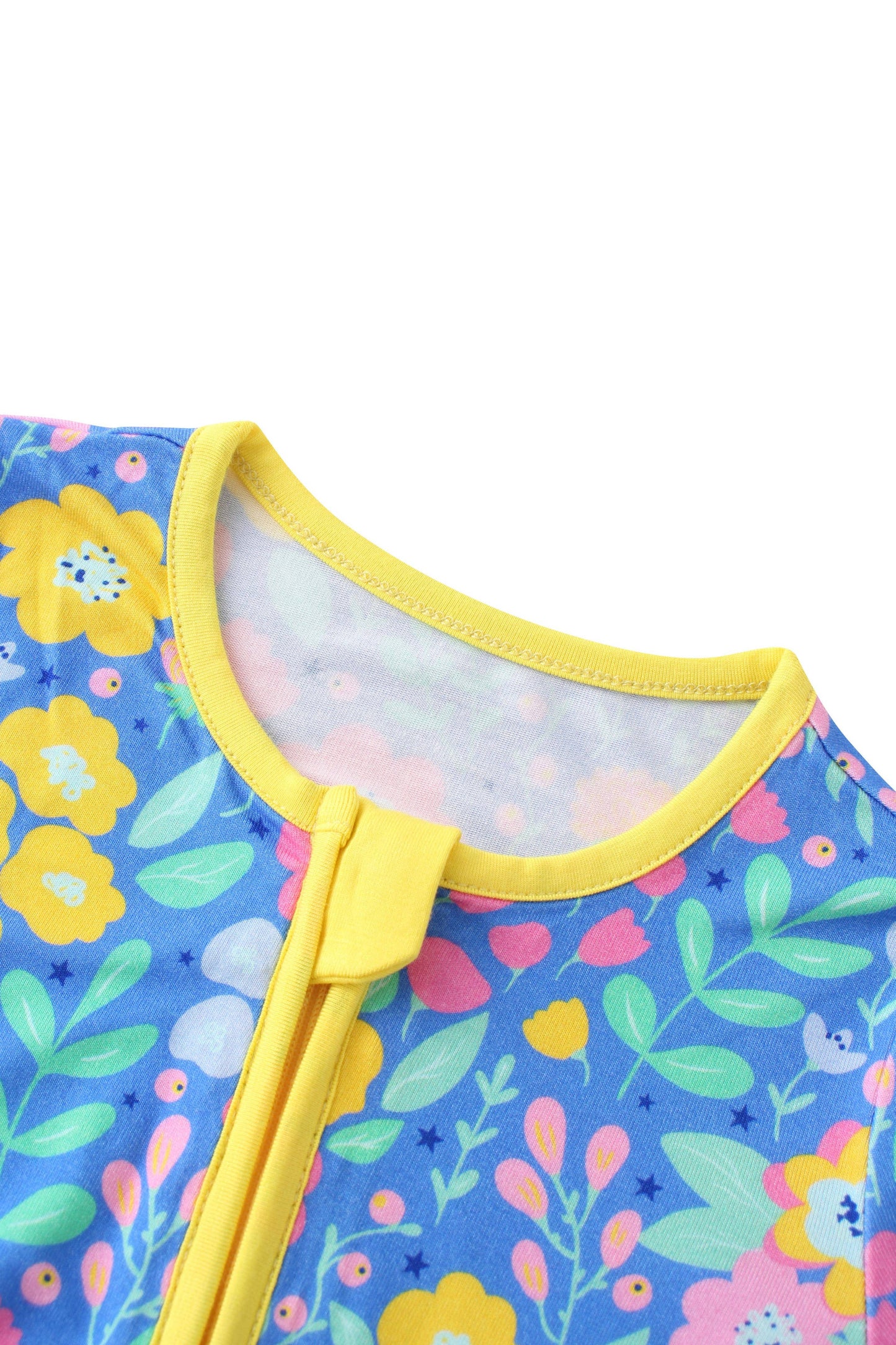Sunny Blooms Bamboo Baby Convertible Zippy Romper