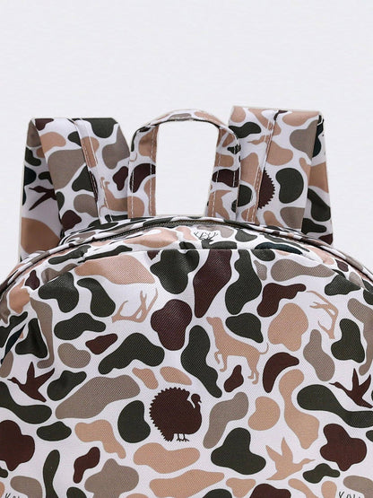 Deer Hunting Print Kids Backpack