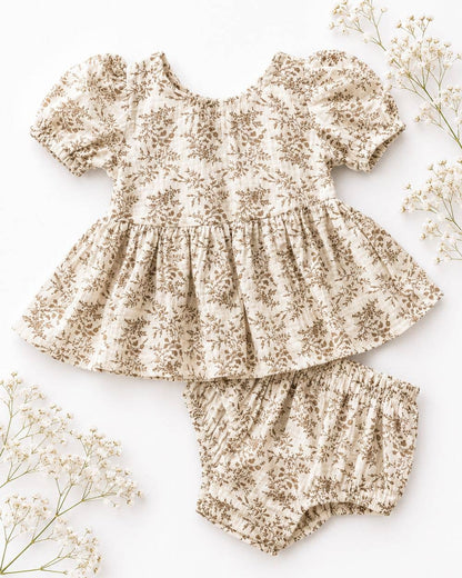 Quinn Bow-Back Top & Bloomer Set - Wisteria Smoke