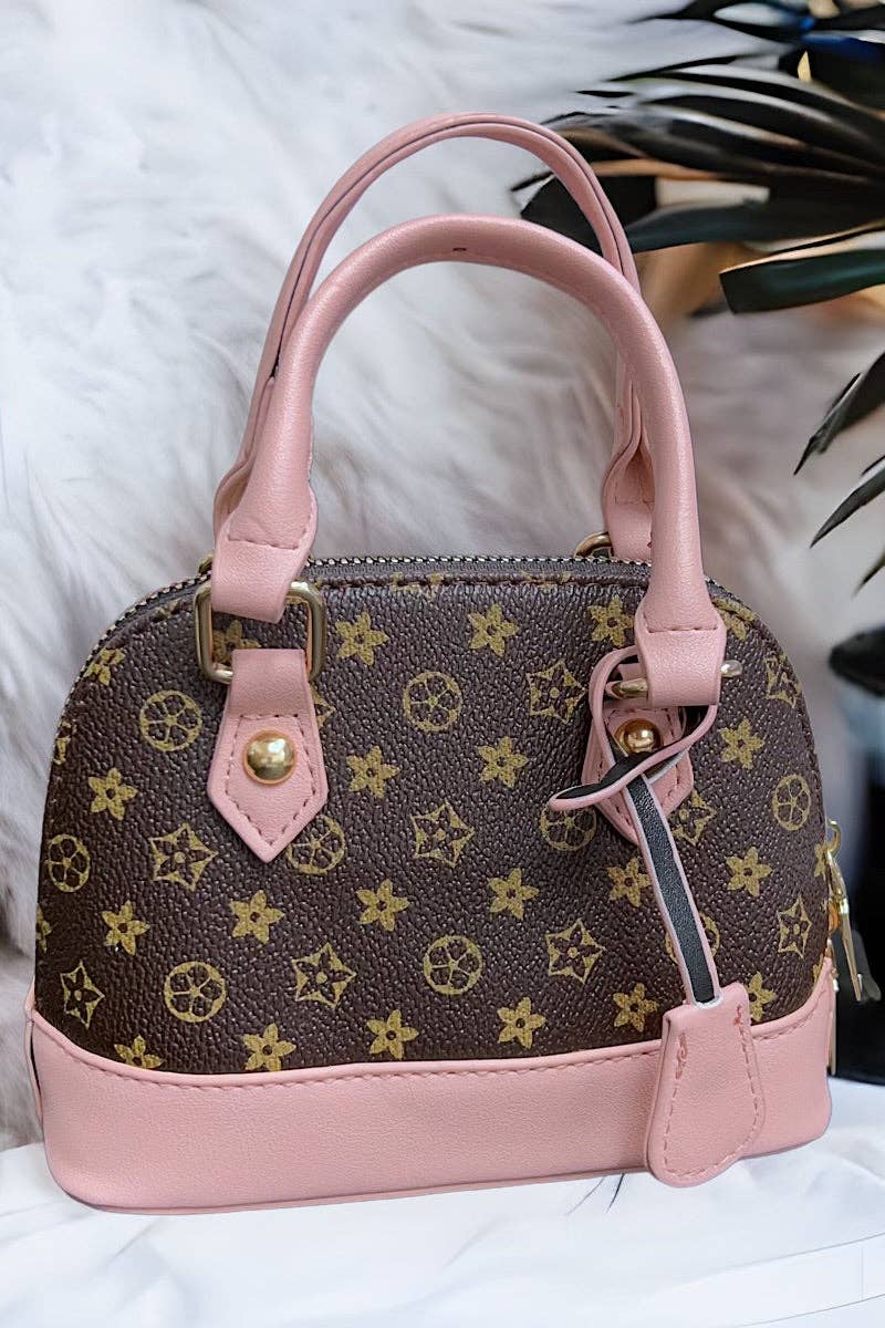 Brown/Pink Mini Louis Purse