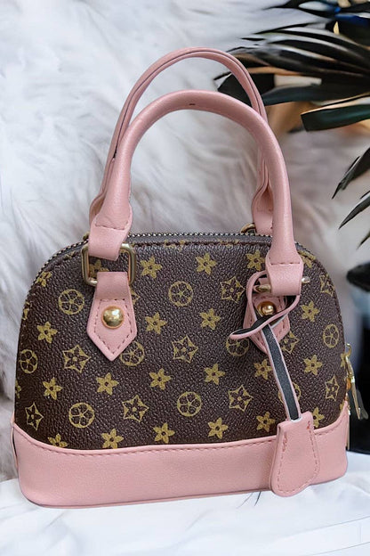 Brown/Pink Mini Louis Purse