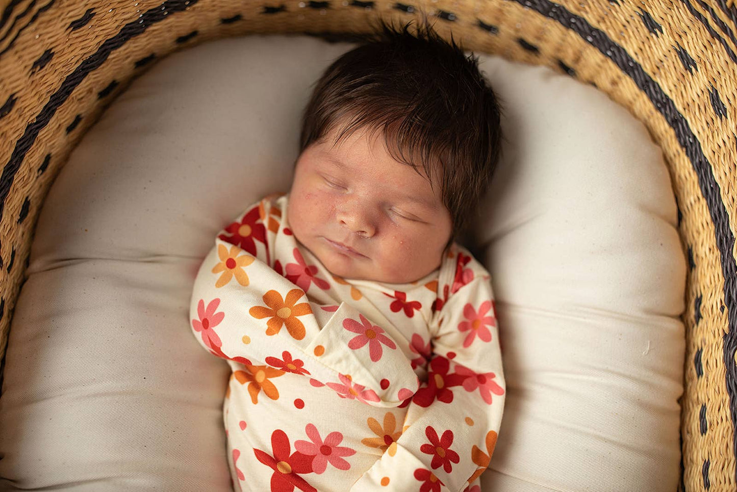 70s Groovy Flower Knotted Baby Gown