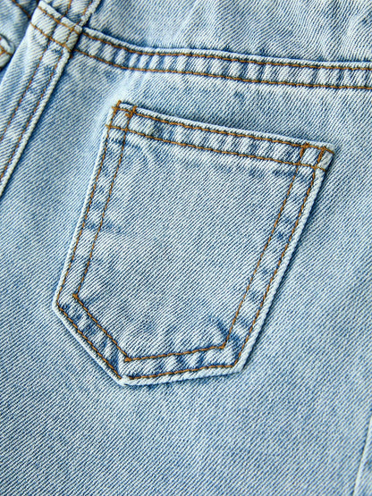 Light Wash Relaxed Denim Jeans
