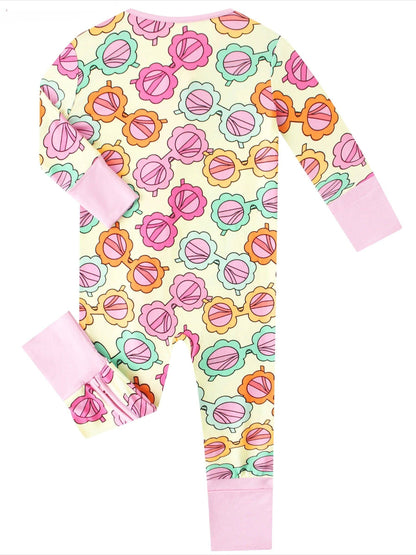 Sassy Shades Bamboo Baby Convertible Zippy Romper