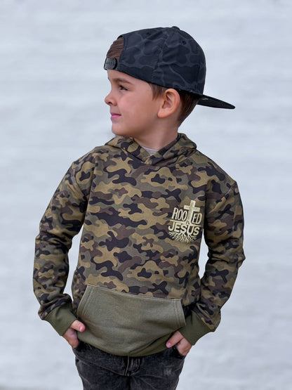 Rooted In Jesus Kids Hoodie