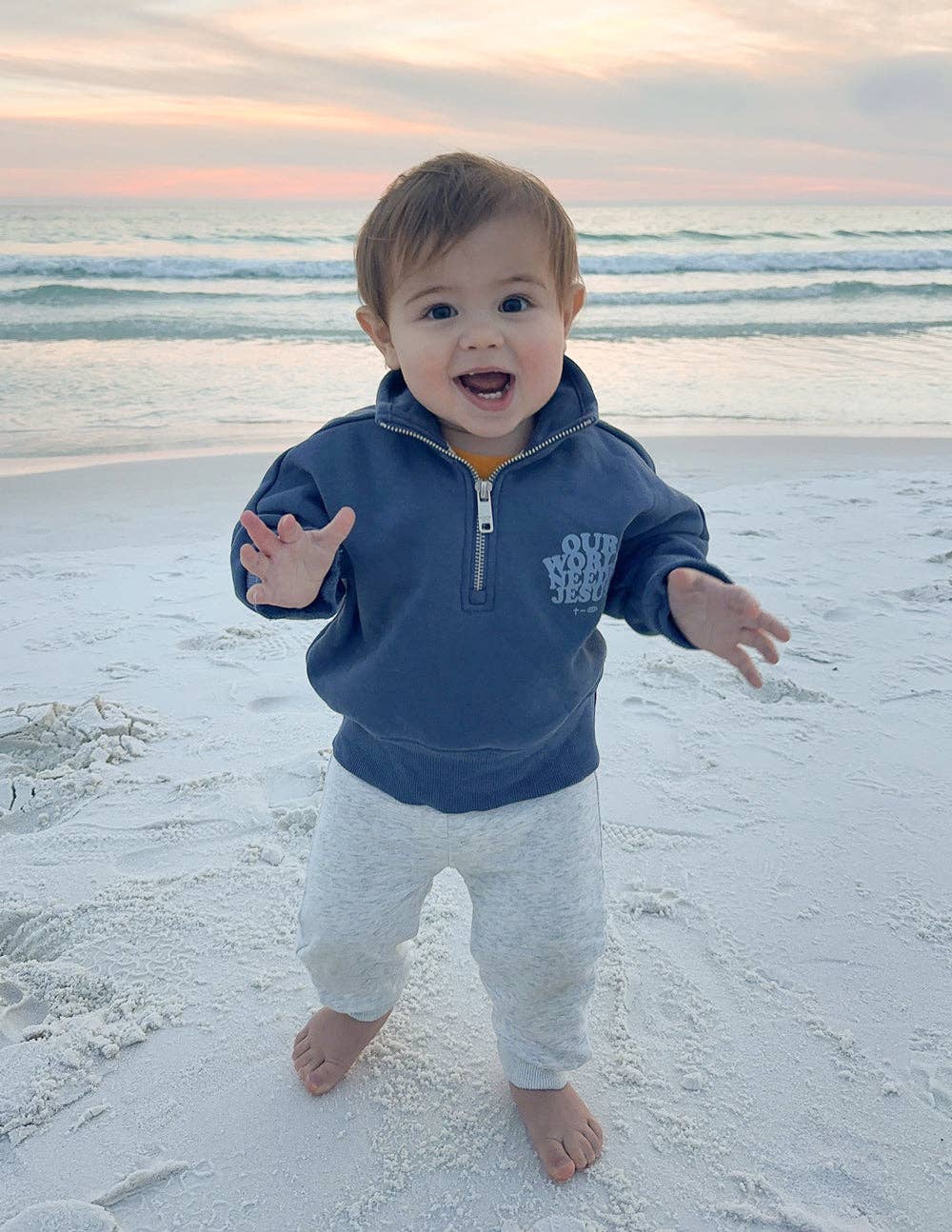 "Our World Needs Jesus" | Kids Half-Zip