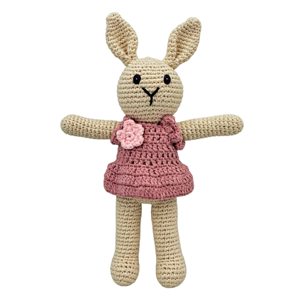 Lullaby Stitch | Bunny Rattle - Girl