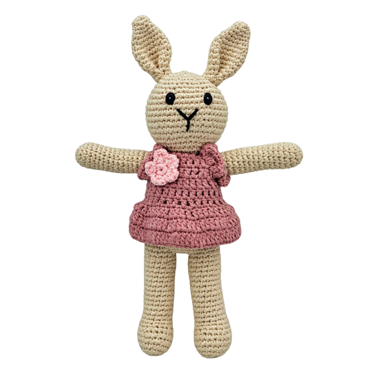 Lullaby Stitch | Bunny Rattle - Girl