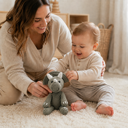 Lullaby Stitch | Triceratops Rattle