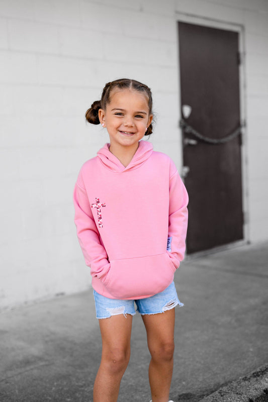 Pink Lord's Army Kid's Hoodie