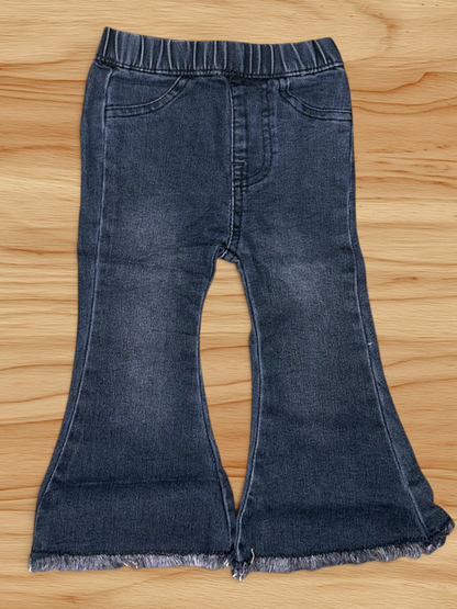 Grey Wash Flare Jeans