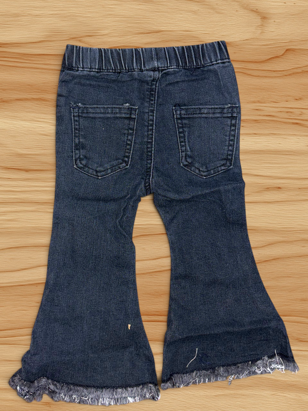 Grey Wash Flare Jeans