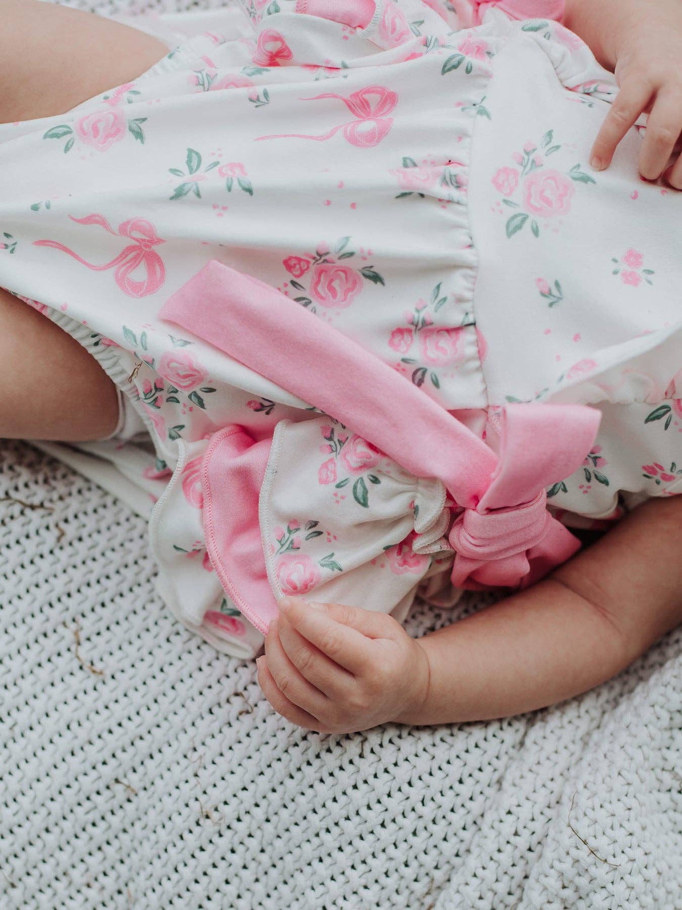 Floral Baby Girls Ruffle Romper
