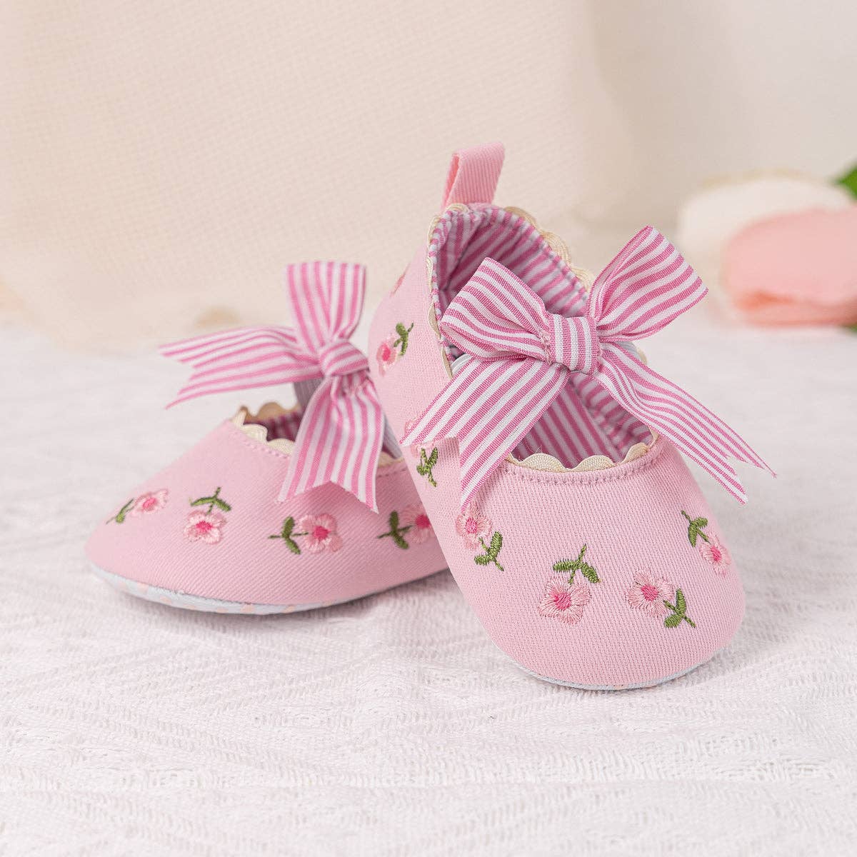 Embroidered Girls Baby shoes