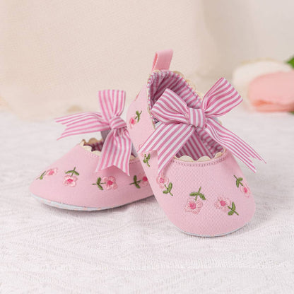 Embroidered Girls Baby shoes