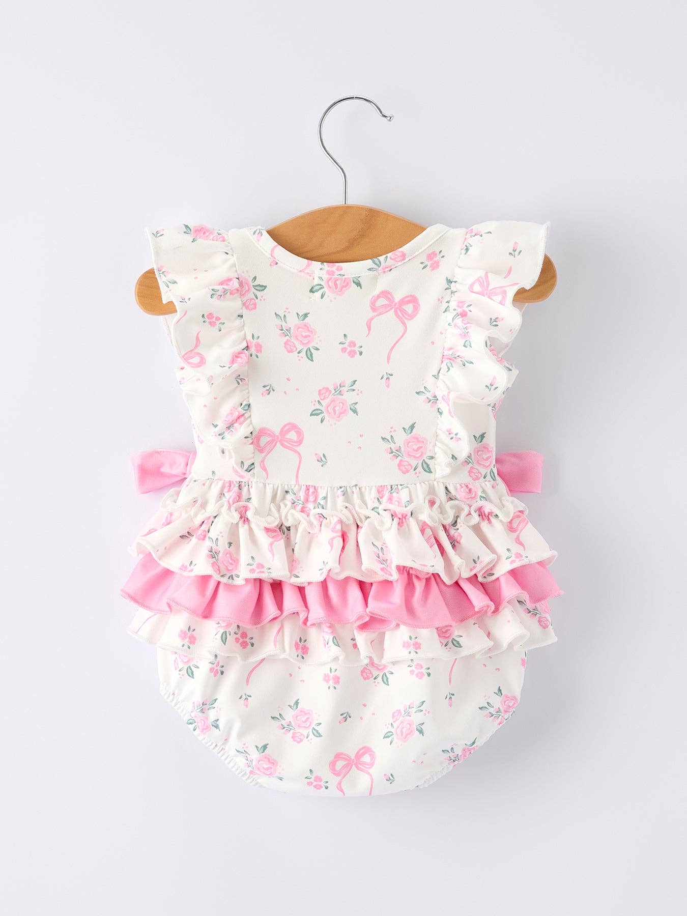 Floral Baby Girls Ruffle Romper