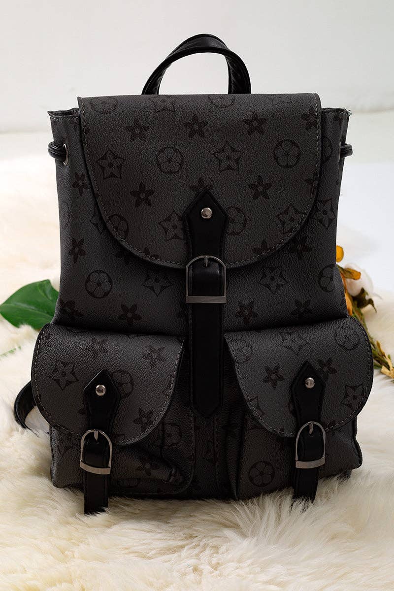 LV Inspired pleather kids backpack
