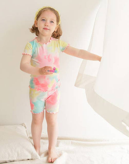 Rainbow Tie Dye | Bamboo Short Sleeve PJs