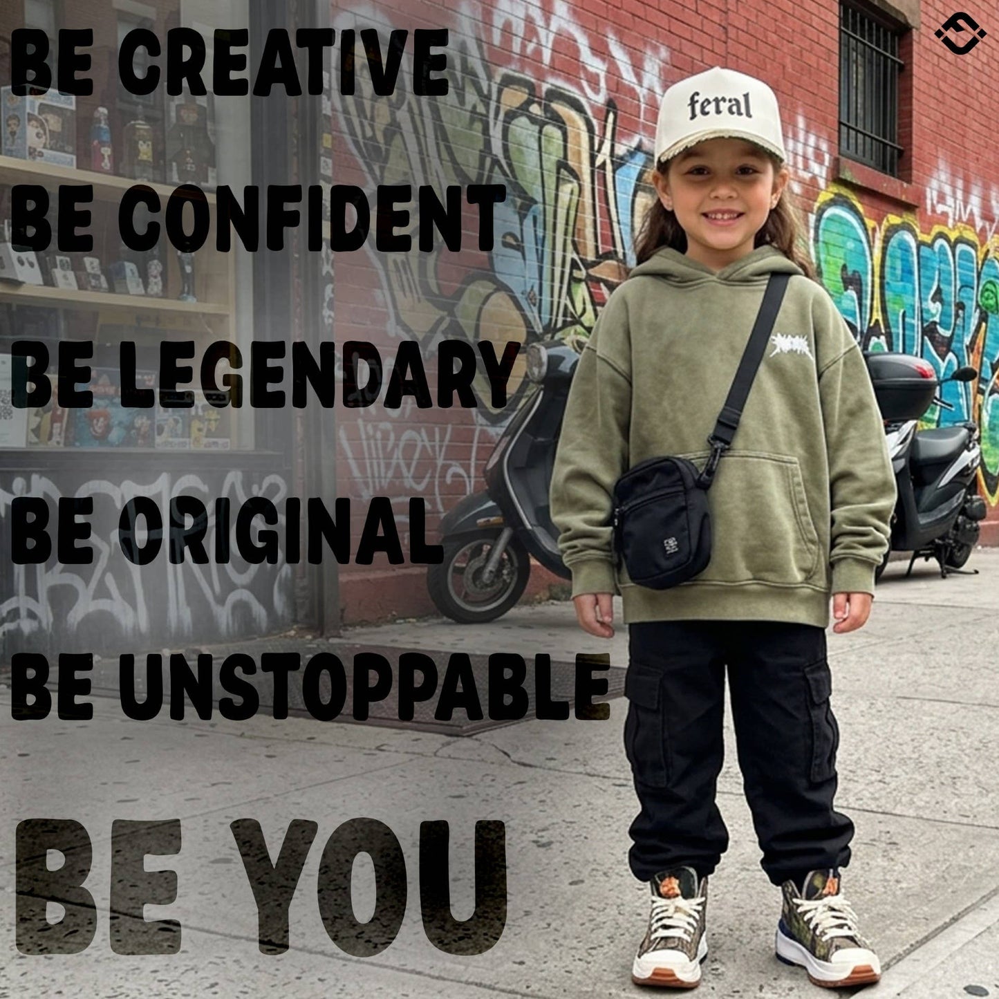 Kid/Baby Baseball Cap: Feral