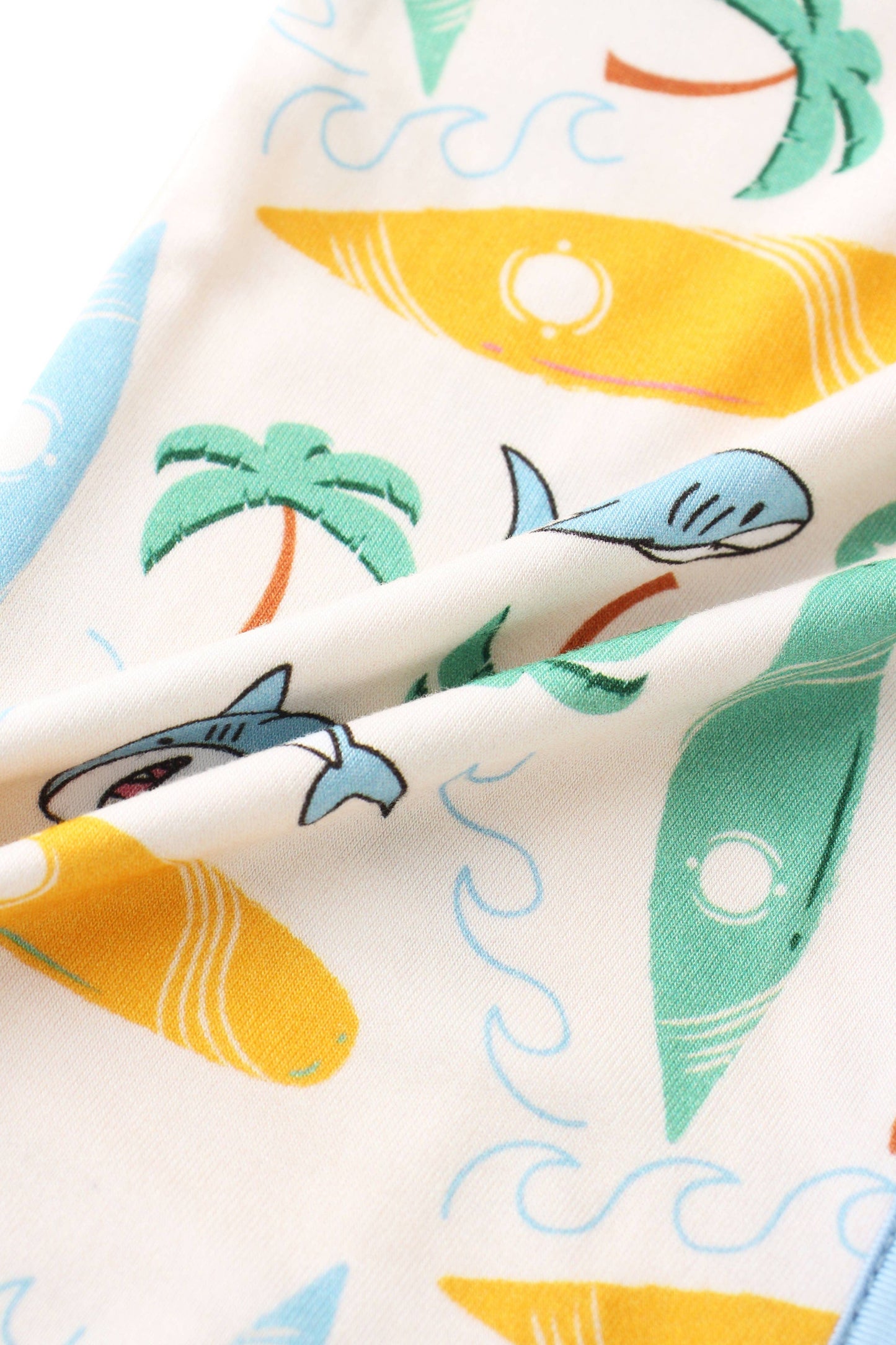 Surf's Up Bamboo Baby Convertible Zippy Romper