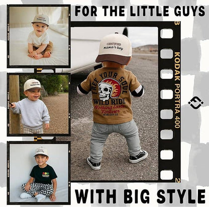 Kid/Baby Baseball Cap: Certified Mamas Boy