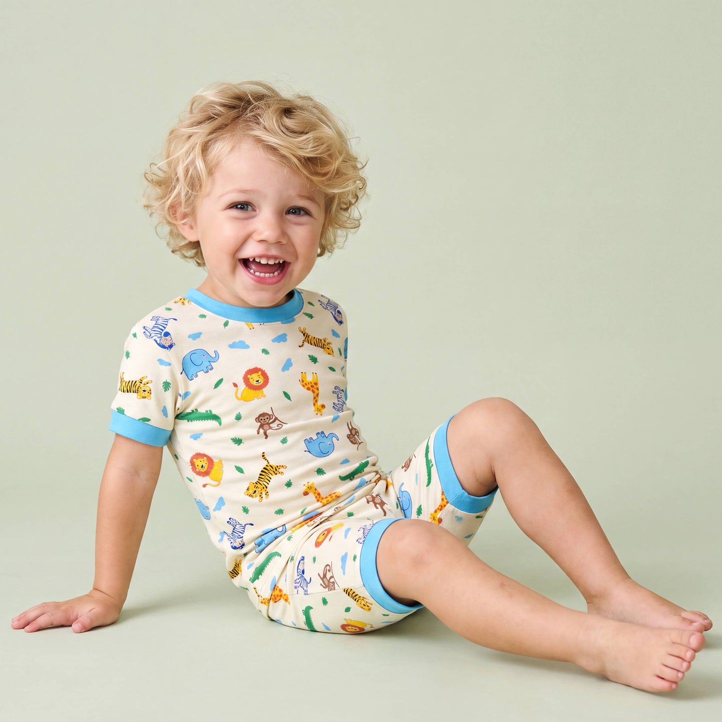 Safari Friends | Bamboo Short Sleeve PJ set