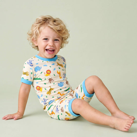 Safari Friends | Bamboo Short Sleeve PJ set